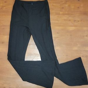 Shein black fabric boot leg pants